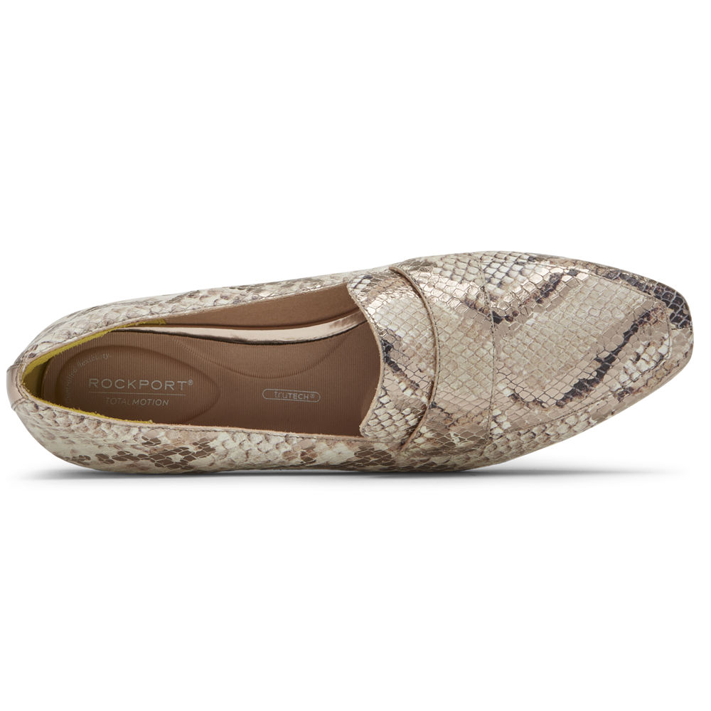 Rockport Womens Total Motion Laylani - Loafers Beige - ZCV820694